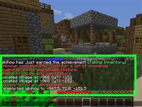 minecraft commands find village|how to use command get a village.